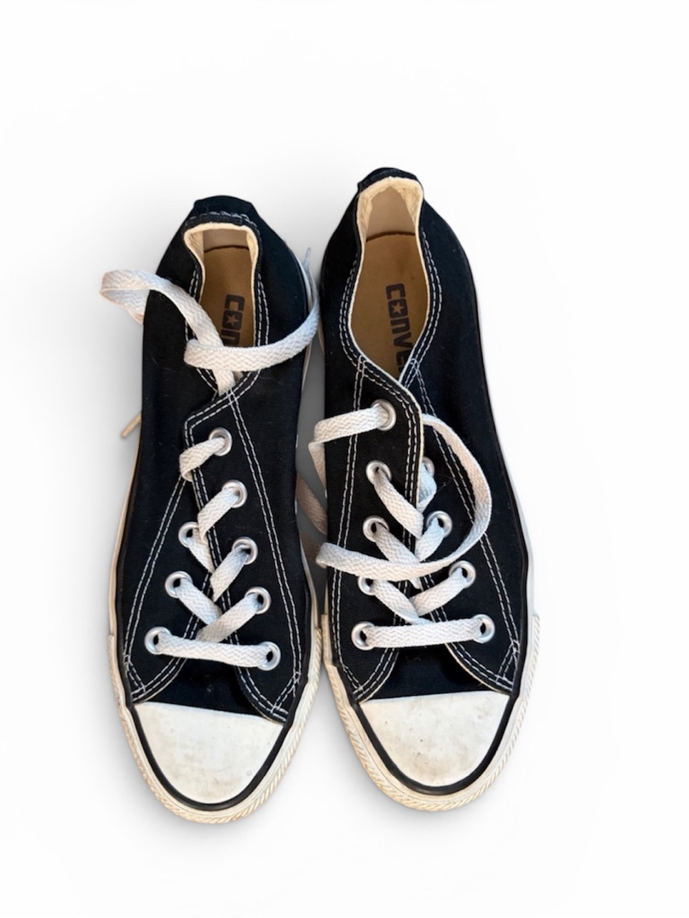 Converse Black & White Low-Top Canvas Sneakers